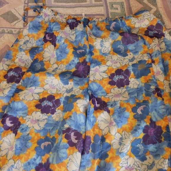 Free People Misty Floral Print Balloon Pants Size XS - Picture 4 of 9